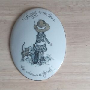 Vintage Holly Hobbie Porcelain Decorative Wall Decor.